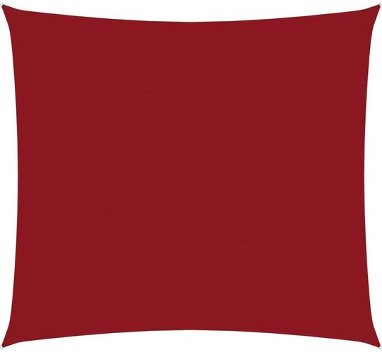 Vela Parasole in Tela Oxford Quadrata 3,6x3,6 m Rosso