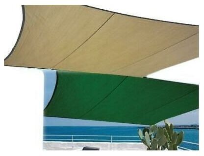 Vele ombra praiano cm300x400 vela ombreggiante copertura colore: verde