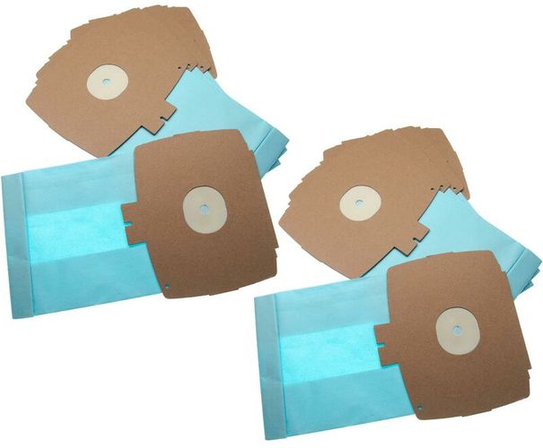 10x sacchetto compatibile con Volta U 360 S aspirapolvere - in carta, 26.1cm x 15.05cm, azzurro