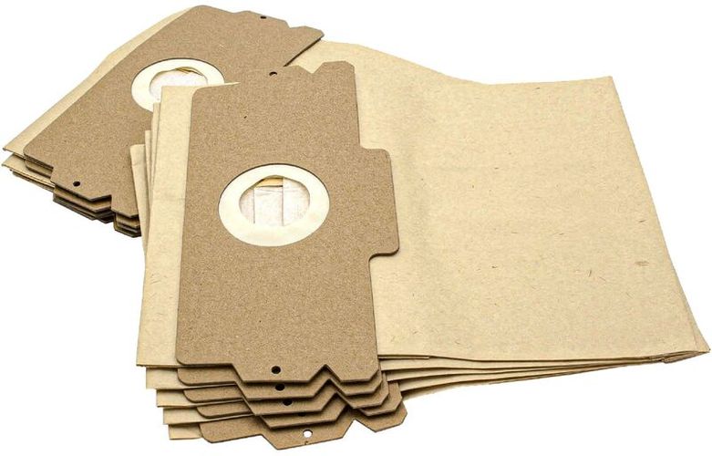 10x sacchetto compatibile con AEG/Electrolux Vampyr Comfort electric ti aspirapolvere - in carta, 12/15, 27cm x 27cm, color sabbia - Vhbw