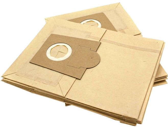 10x sacchetto compatibile con Novum 414 004 / 414004, 414 277 / 414277, 476 308 / 476308 aspirapolvere - carta, 25cm x 19cm