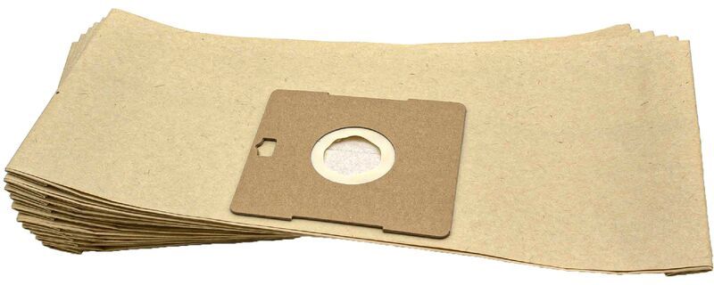10x sacchetto compatibile con TCM / Tchibo 05 609, 59 290, 66 390, 69 534 aspirapolvere - in carta, 35cm x 16cm