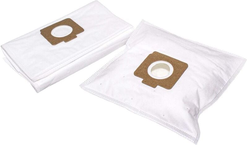 10x sacchetto compatibile con Moulinex Boogy C EG 1, C EG 2, Y 33, Y 34, Y 94, Y 95 aspirapolvere - in microfibra, 28,5cm x 19cm, bianco