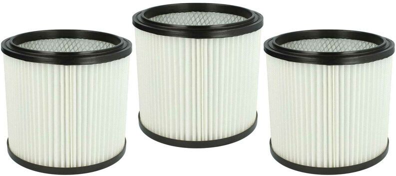 3x filtro rotondo compatibile con Einhell sm 20, sm 21, sm 30, sm 31, tc-vc 1812 s, tc-vc 1930 sa, rt-vc 1630 sa, rt-vc 1500 wm aspirapolvere