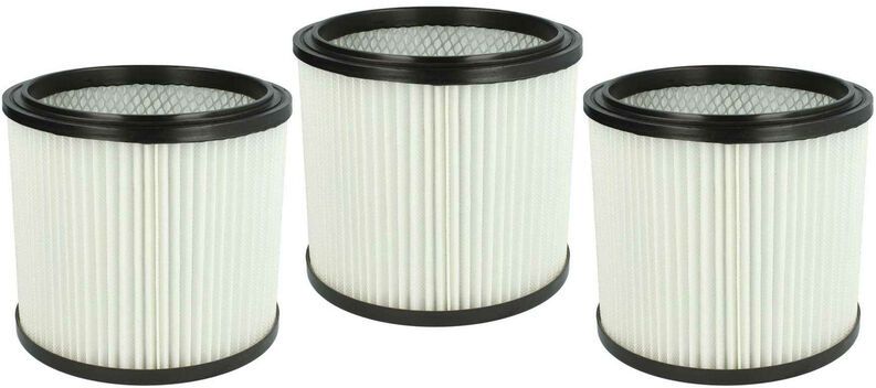 3x filtro tondo per aspirapolvere Lavor 3.752.0032, GBX 22, GBX 32, GN 22, GN 32, GNX 22, GNX 32 Nilo sostituisce 6.904-042.0, NT RU-30.1