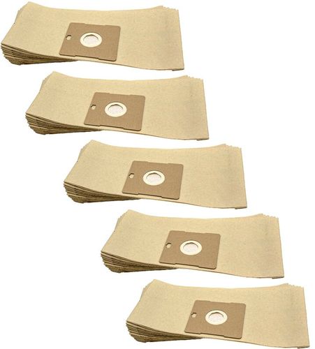 50x sacchetto compatibile con Imetec Powertec, Resiro, Turboclean, 08010, 08015, 70401 aspirapolvere - in carta, 35cm x 16cm