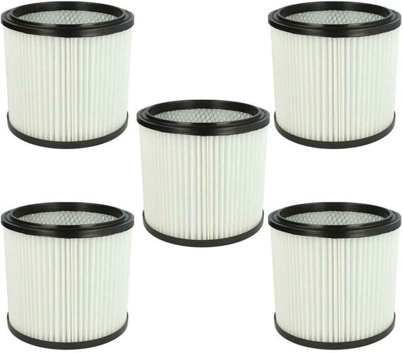 5x filtro tondo per aspirapolvere Lavor 3.752.0032, GBX 22, GBX 32, GN 22, GN 32, GNX 22, GNX 32 Nilo sostituisce 6.904-042.0, NT RU-30.1