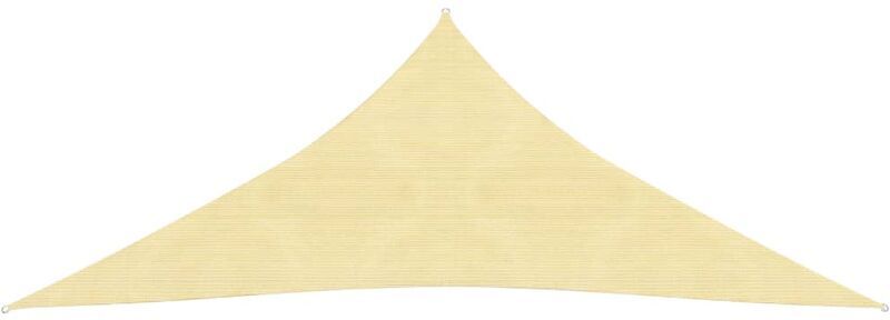 Parasole a Vela HDPE Triangolare 3,6x3,6x3,6 m Beige Beige - Vidaxl