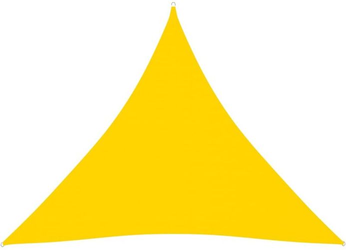 Parasole a Vela in Tessuto Oxford Triangolare 6x6x6 m Giallo - Giallo