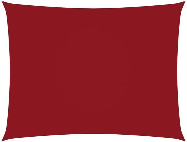 Parasole a Vela Oxford Rettangolare 2,5x3,5 m Rosso - Rosso