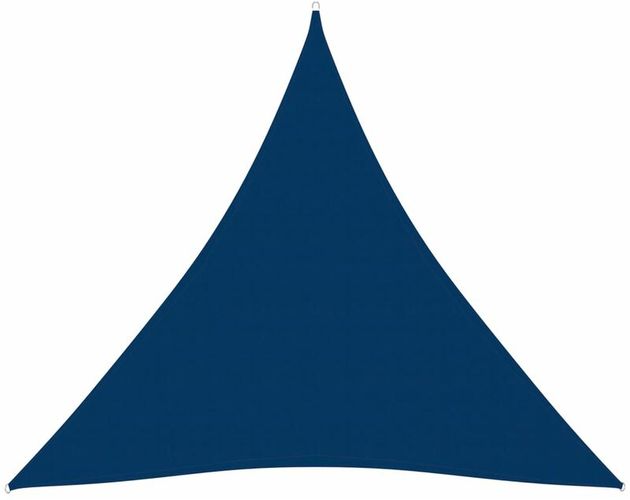 Parasole a Vela Oxford Triangolare 3,6x3,6x3,6 m Blu - Blu