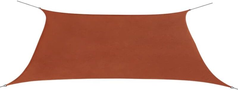 Parasole a Vela Oxford Rettangolare 2x4 m Terracotta - Arancione - Youthup