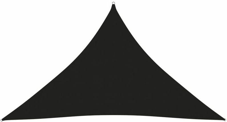 Parasole a Vela Oxford Triangolare 3,5x3,5x4,9 m Nero - Nero - Youthup