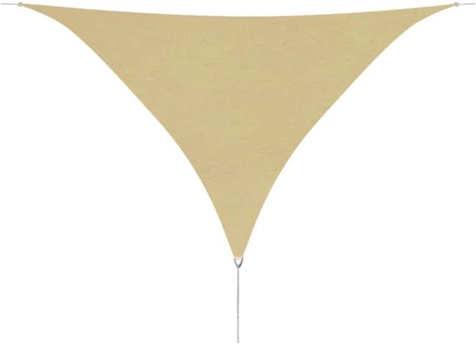 Parasole a Vela Oxford Triangolare 3,6x3,6x3,6 m Beige - Beige - Youthup