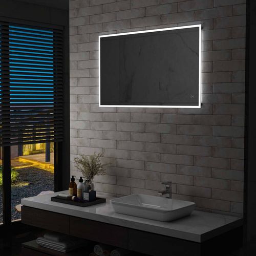 Specchio da Parete a LED per Bagno con Sensore Tattile 100x60cm - Argento - Youthup