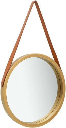 Specchio da Parete con Cinghia 40 cm Oro - Oro