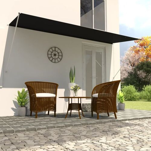 Tenda da Sole Retrattile 400x150 cm Antracite - Grigio - Youthup