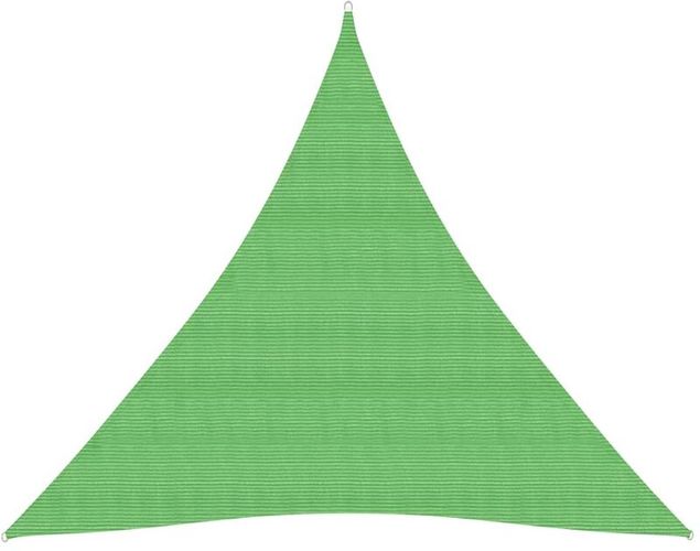 Vela Parasole 160 g/m² Verde Chiaro 3,6x3,6x3,6 m in HDPE - Verde - Youthup