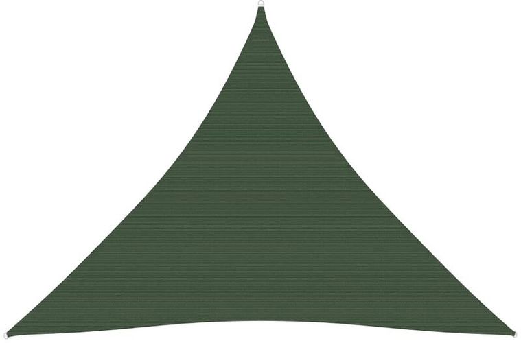 Vela Parasole 160 g/m² Verde Scuro 3,6x3,6x3,6 m in HDPE - Verde - Youthup