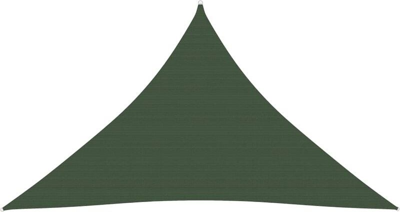 Vela Parasole 160 g/m² Verde Scuro 4x4x5,8 m in HDPE - Verde - Youthup