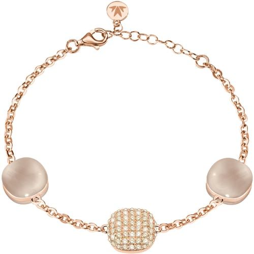 Bracciale Donna Collezione Gemma Argento 925‰ ZIRCONI Pvd oro rosa Cat eye Champagne