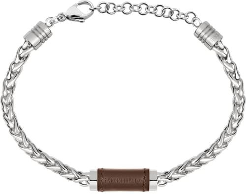 Bracciale Uomo Collezione Moody Acciaio Cuoio