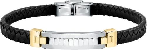 Bracciale Uomo Collezione Moody Acciaio Pelle