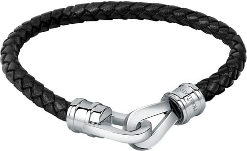 Bracciale Uomo Collezione Moody Acciaio Pelle naturale