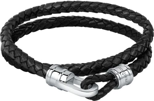 Bracciale Uomo Collezione Moody Acciaio Pelle naturale