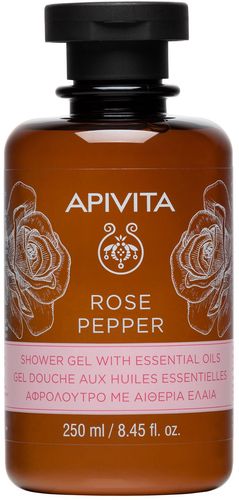 APIVITA Rose Pepper Gel Doccia con Oli Essenziali