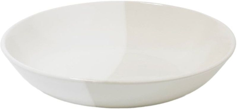 Dip Creamware Shallow Serving Bowl