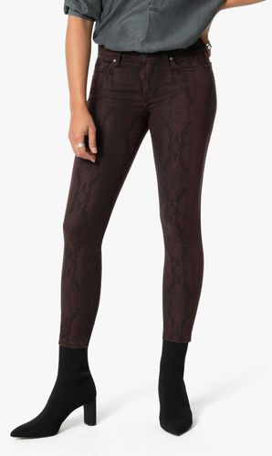 Joe's Jeans The Icon Mid-Rise Skinny Ankle Women's Jeans in Dmndbk-Merlot/Prints | Size 34 | Cotton/Polyester/Rayon