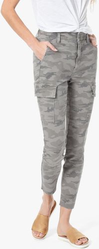 Joe's Jeans The Charlie Ankle High Rise Skinny Ankle Women's Jeans in Grey Camo/Prints | Size 34 | Cotton/Spandex/Polyester