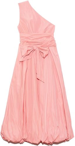 Taffeta One Shoulder Dress in Azalea Pink