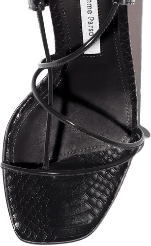 Tobias Sandal in Black Snakeprint