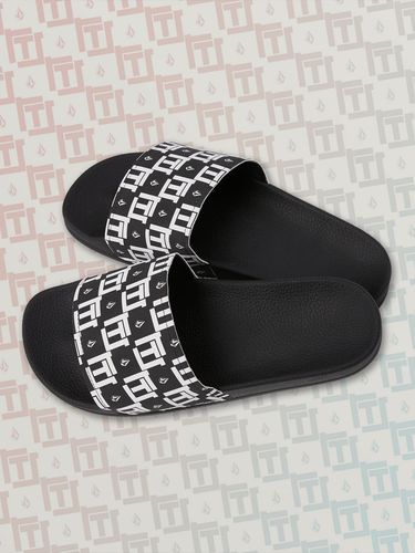 Volcom Run The Jewels Slides - Black White - 14