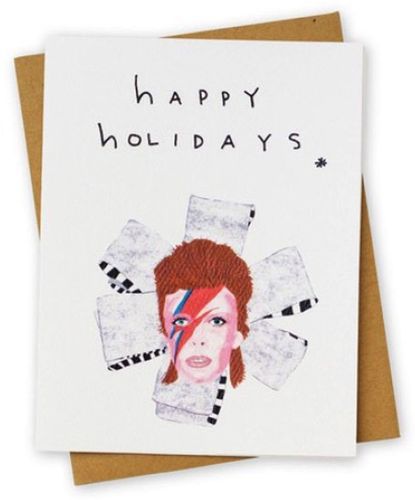 'Happy Holidays' Bowie Card