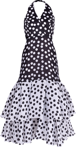 Ruffle Hem Cutout Dress