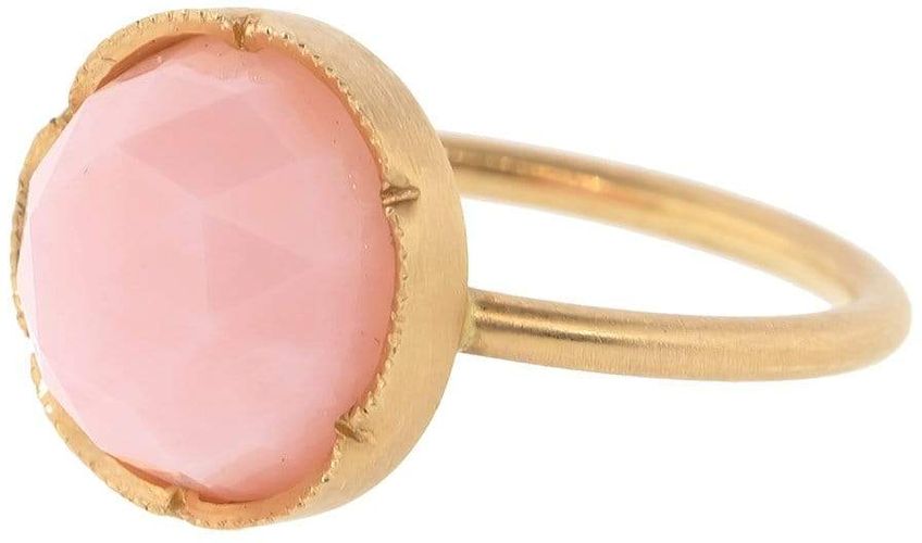 Rose Cut Pink Opal Ring
