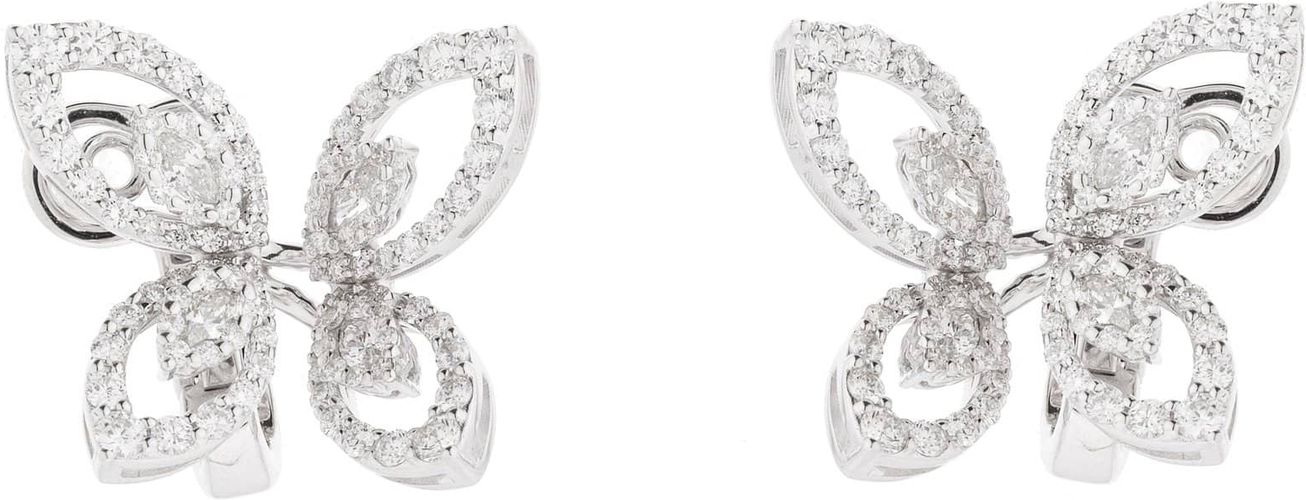 Diamond Butterfly Earrings