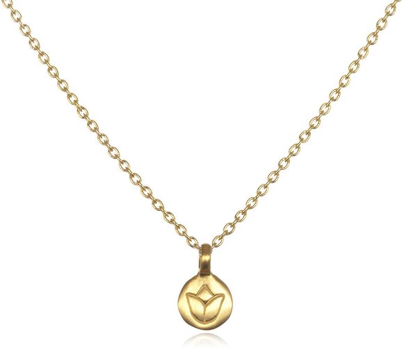 Gold Mini Lotus Necklace