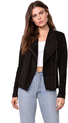 Whatever It Snakes Faux Suede Jacket