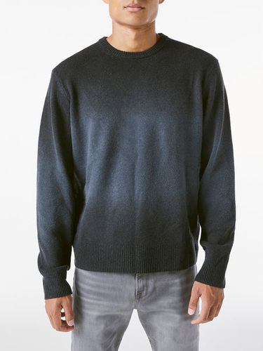 Dip Dye Crewneck Sweater Noir Multi Size S