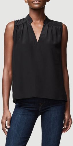 Cali Silk Sleeveless Top Noir Size XS