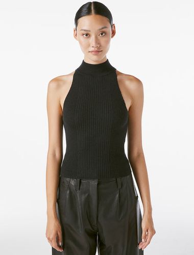 Luxe Halter Sweater Noir Size XS