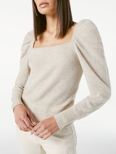 Femme Square Neck Sweater Oatmeal Heather Size XXS