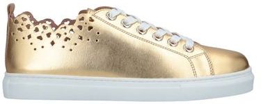 Donna Sneakers Oro 35 Pelle