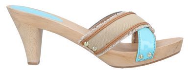 Donna Mules & Zoccoli Celeste 35 Fibre tessili