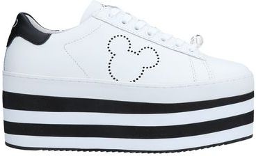 Donna Sneakers Bianco 40 Pelle