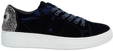 Donna Sneakers Blu scuro 36 Fibre tessili